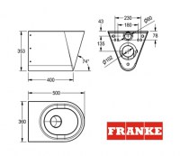 FRANKE CAMPUS INODORO SUSPENDIDO